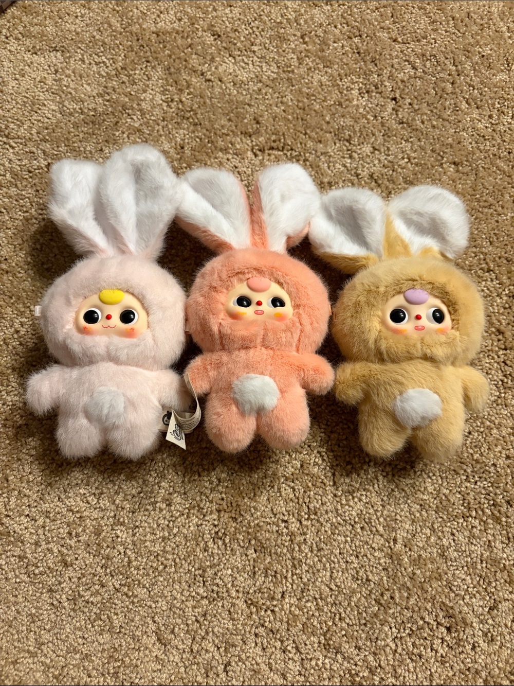 Baby Three Macaron Cute Bunny (Set of 3)